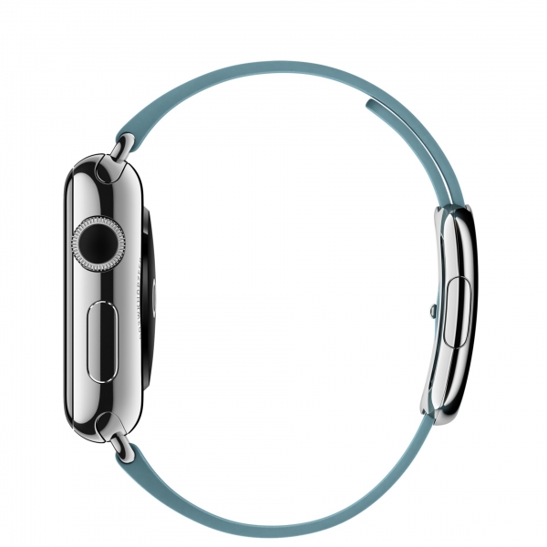 Apple Watch (38 mm) Paslanmaz Çelik Kasa ve Modern Tokalı Kutup Mavisi Kayış (Büyük Boy) Akıllı Saat — ürün görseli 3