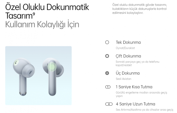 Oppo Enco Air2 Pro Tam Kablosuz Kulaklık (ETE21) — ürün görseli 7