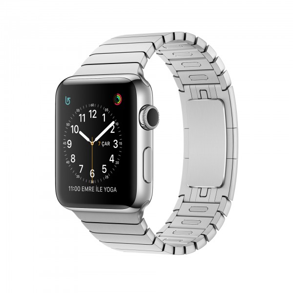 Apple Watch Series 2 (42 mm) Paslanmaz Çelik Kasa ve Baklalı Model Bilezik Akıllı Saat — ürün görseli 4
