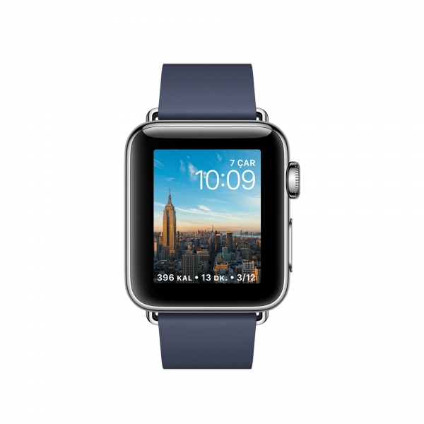 Apple Watch Series 2 (38 mm) Çelik Kasa ve Modern Tokalı Gece Mavisi Kayış - Büyük Boy Akıllı Saat — ürün görseli 2