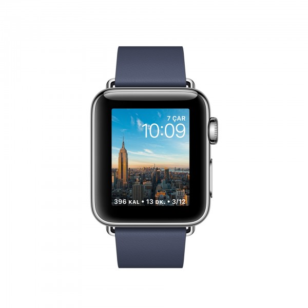 Apple Watch Series 2 (38 mm) Paslanmaz Çelik Kasa ve Modern Tokalı Gece Mavisi Kayış - Küçük Boy Akıllı Saat — ürün görseli 2