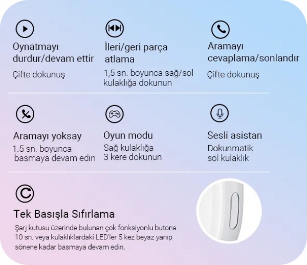 General Mobile GM Pods 3 Pro Tam Kablosuz Kulaklık — ürün görseli 3