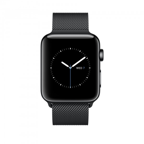 Apple Watch Series 2 (42 mm) Uzay Siyahı Paslanmaz Çelik Kasa ve Uzay Siyahı Milano Loop Akıllı Saat — ürün görseli 2