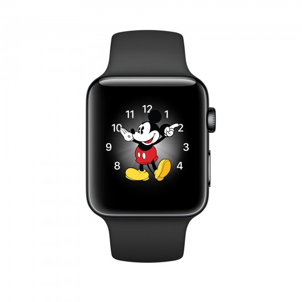 Apple Watch Series 2 (38 mm) Uzay Siyahı Paslanmaz Çelik Kasa ve Siyah Spor Kordon Akıllı Saat — ürün görseli 3