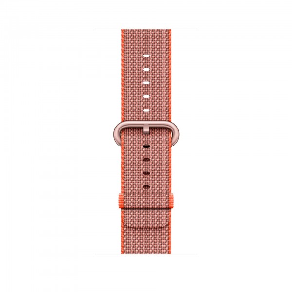 Apple Watch Series 2 (42 mm) Roze Altın Rengi Alüminyum Kasa ve Naylon Örme Uzay Turuncusu/Antrasit Kordon Akıllı Saat — ürün görseli 3