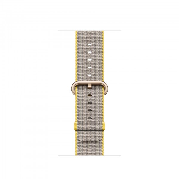 Apple Watch Series 2 (38 mm) Altın Rengi Alüminyum Kasa ve Naylon Örme Sarı/Açık Gri Kordon Akıllı Saat — ürün görseli 3