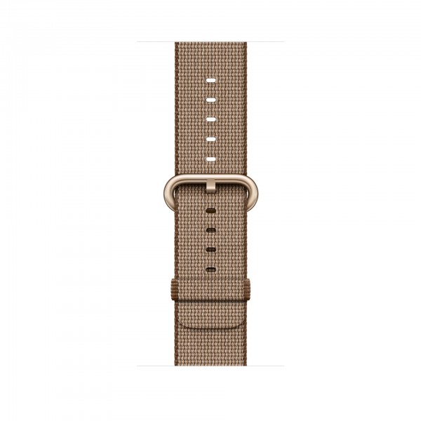 Apple Watch Series 2 (42 mm) Altın Rengi Alüminyum Kasa ve Naylon Örme Yanık Kahve/Karamel Kordon Akıllı Saat — ürün görseli 3