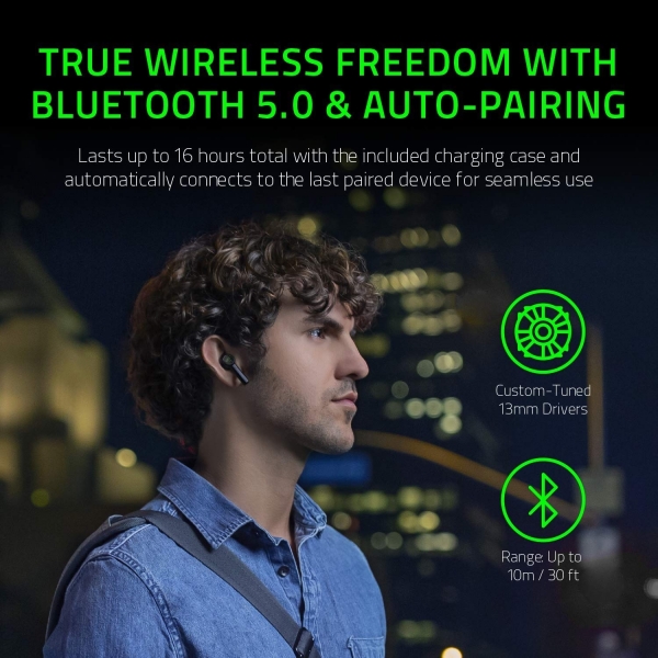 Razer Hammerhead True Wireless Earbuds Tam Kablosuz Kulaklık — ürün görseli 2