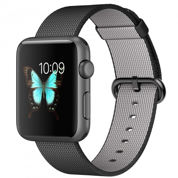 Apple Watch Sport (42 mm) Uzay Grisi Alüminyum Kasa ve Naylon Örme Siyah Kordon Akıllı Saat — ürün görseli 5