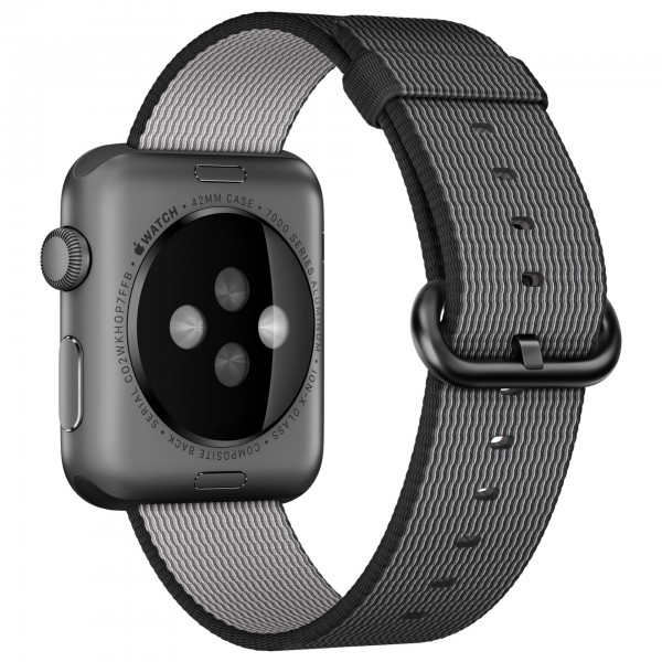 Apple Watch Sport (42 mm) Uzay Grisi Alüminyum Kasa ve Naylon Örme Siyah Kordon Akıllı Saat — ürün görseli 4