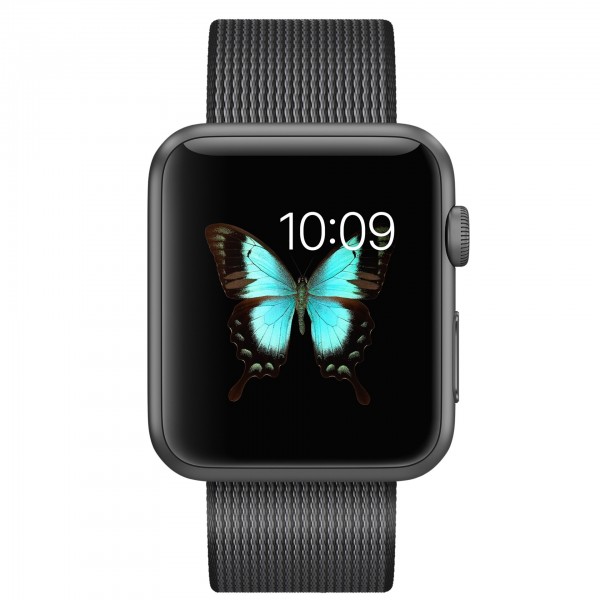 Apple Watch Sport (42 mm) Uzay Grisi Alüminyum Kasa ve Naylon Örme Siyah Kordon Akıllı Saat — ürün görseli 2