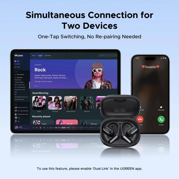 Ugreen Fitbuds Open-Ear Tam Kablosuz Kulaklık — ürün görseli 6