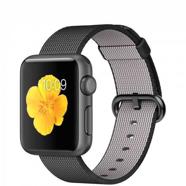 Apple Watch Sport (38 mm) Uzay Grisi Alüminyum Kasa ve Naylon Örme Siyah Kordon Akıllı Saat — ürün görseli 5