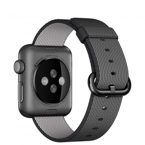 Apple Watch Sport (38 mm) Uzay Grisi Alüminyum Kasa ve Naylon Örme Siyah Kordon Akıllı Saat — ürün görseli 4