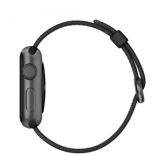 Apple Watch Sport (38 mm) Uzay Grisi Alüminyum Kasa ve Naylon Örme Siyah Kordon Akıllı Saat — ürün görseli 3