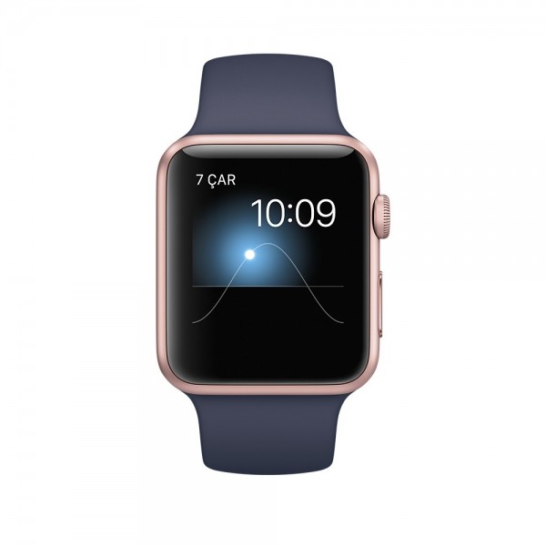 Apple Watch Series 1 (42 mm) Roze Altın Rengi Alüminyum Kasa ve Gece Mavisi Spor Kordon Akıllı Saat — ürün görseli 2