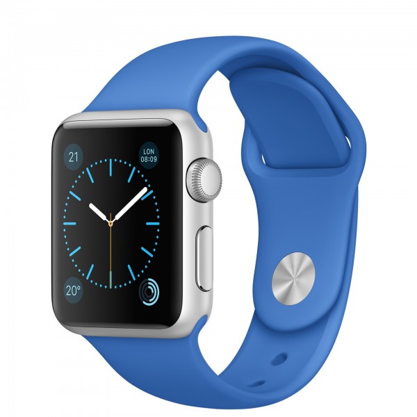Apple Watch Sport (38 mm) Gümüş Rengi Alüminyum Kasa ve Kraliyet Mavisi Spor Kordon Akıllı Saat — ürün görseli 5