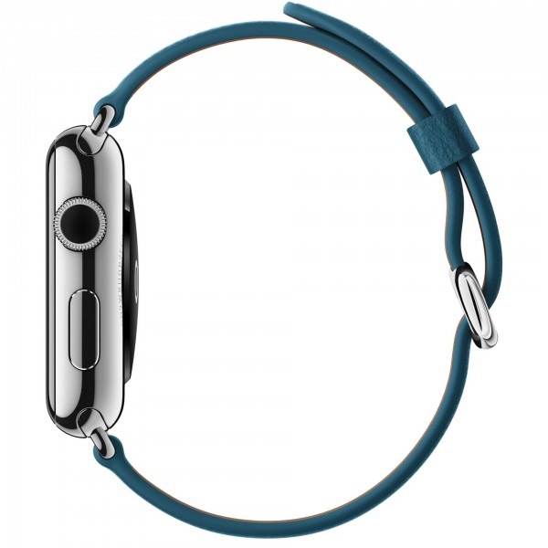 Apple Watch (42 mm) Paslanmaz Çelik Kasa ve Klasik Tokalı Okyanus Mavisi Kayış Akıllı Saat — ürün görseli 3