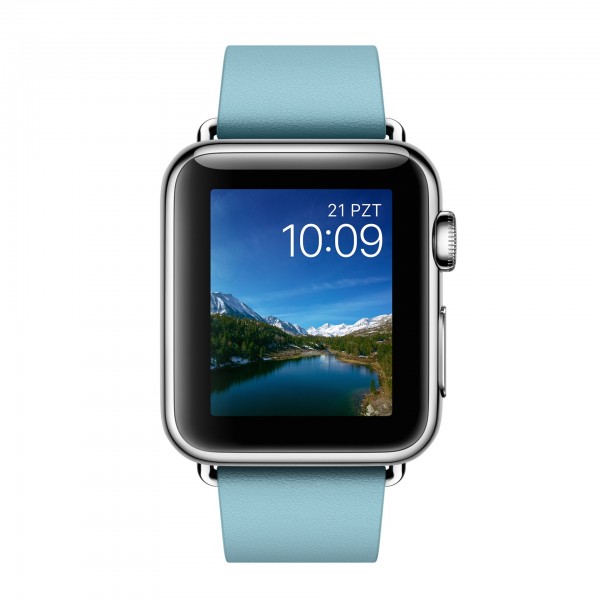 Apple Watch (38 mm) Paslanmaz Çelik Kasa ve Modern Tokalı Kutup Mavisi Kayış Akıllı Saat — ürün görseli 2