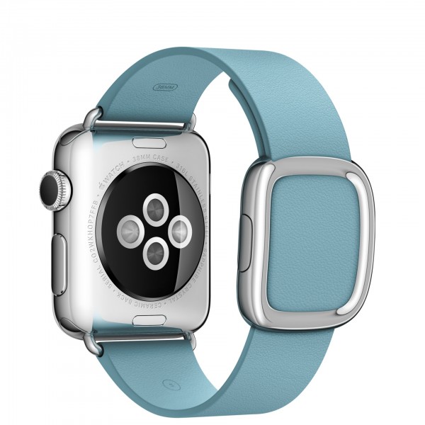 Apple Watch (38 mm) Paslanmaz Çelik Kasa ve Modern Tokalı Kutup Mavisi Kayış Akıllı Saat — ürün görseli 4