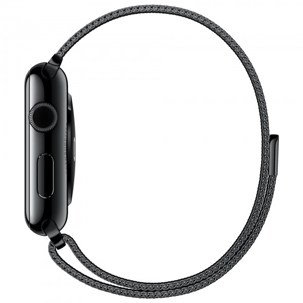 Apple Watch (42 mm) Uzay Siyahı Paslanmaz Çelik Kasa ve Uzay Siyahı Milano Loop Akıllı Saat — ürün görseli 3