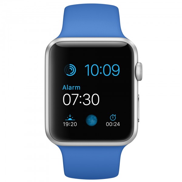 Apple Watch Sport (42 mm) Gümüş Rengi Alüminyum Kasa ve Kraliyet Mavisi Spor Kordon Akıllı Saat — ürün görseli 2