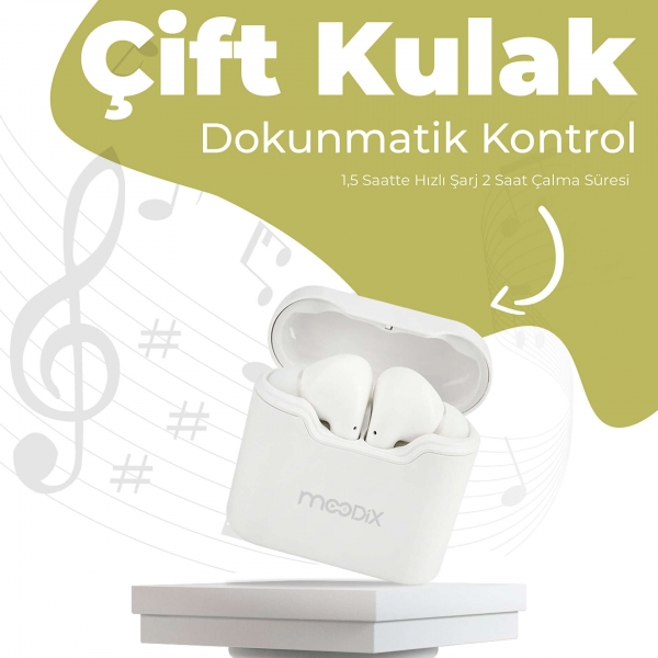 Moodix KI23KT03 Tam Kablosuz Kulaklık — ürün görseli 2