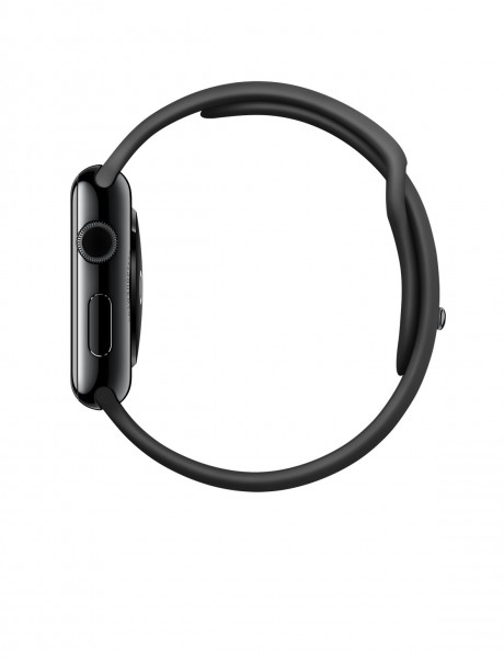 Apple Watch (42 mm) Uzay Siyahı Paslanmaz Çelik Kasa ve Siyah Spor Kordon Akıllı Saat — ürün görseli 3