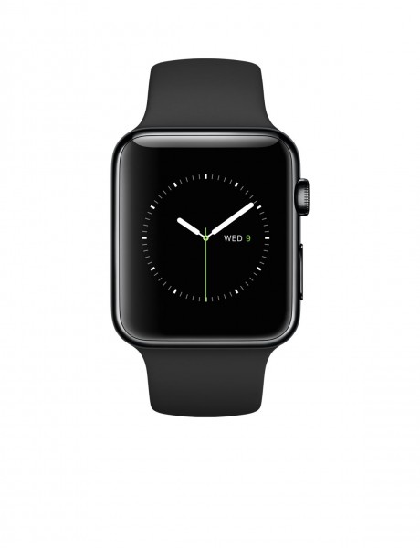 Apple Watch (42 mm) Uzay Siyahı Paslanmaz Çelik Kasa ve Siyah Spor Kordon Akıllı Saat — ürün görseli 2