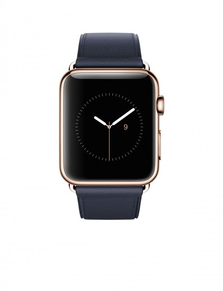 Apple Watch Edition (42 mm) 18 Ayar Roze Altın Kasa ve Klasik Tokalı Gece Mavisi Kayış Akıllı Saat — ürün görseli 2