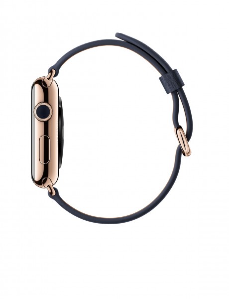 Apple Watch Edition (42 mm) 18 Ayar Roze Altın Kasa ve Klasik Tokalı Gece Mavisi Kayış Akıllı Saat — ürün görseli 3