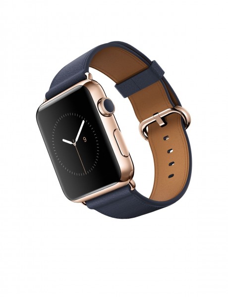 Apple Watch Edition (42 mm) 18 Ayar Roze Altın Kasa ve Klasik Tokalı Gece Mavisi Kayış Akıllı Saat — ürün görseli 4