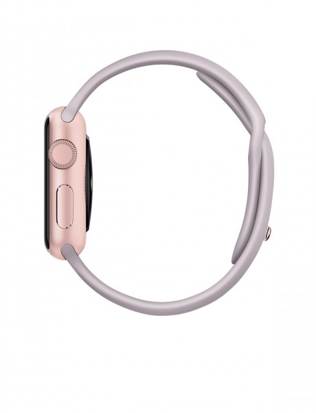 Apple Watch Sport (38 mm) Roze Altın Rengi Alüminyum Kasa ve Lavanta Spor Kordon Akıllı Saat — ürün görseli 3