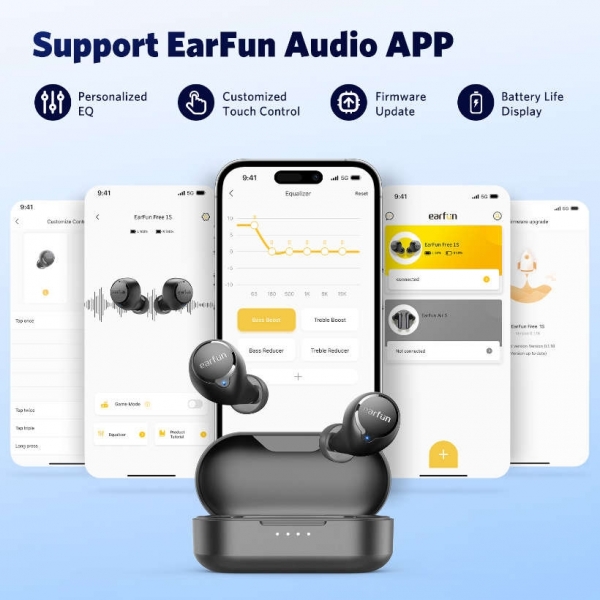 EarFun Free 1S Tam Kablosuz Kulaklık (TW100S) — ürün görseli 2