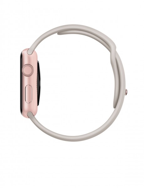 Apple Watch Sport (42 mm) Roze Altın Rengi Alüminyum Kasa ve Taş Rengi Spor Kordon Akıllı Saat — ürün görseli 3