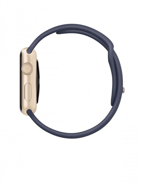 Apple Watch Sport (42 mm) Altın Rengi Alüminyum Kasa ve Gece Mavisi Spor Kordon Akıllı Saat — ürün görseli 3