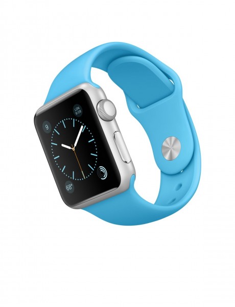 Apple Watch Sport (38 mm) Gümüş Rengi Alüminyum Kasa ve Mavi Spor Kordon Akıllı Saat — ürün görseli 4