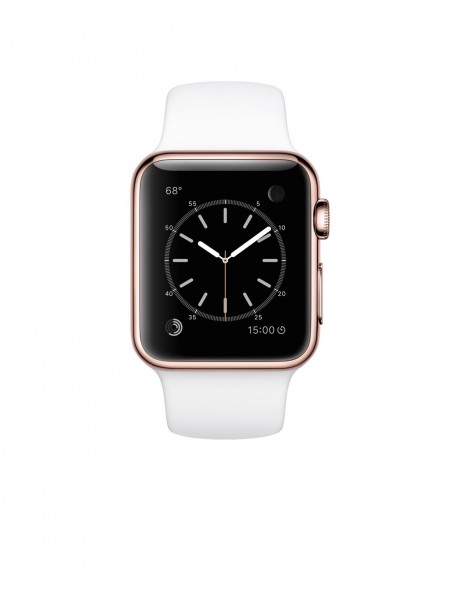 Apple Watch Edition (38 mm) 18 Ayar Roze Altın Kasa ve Beyaz Spor Kordon Akıllı Saat — ürün görseli 2