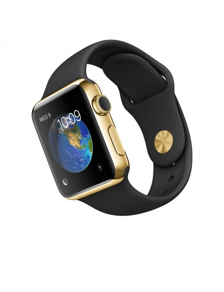 Apple Watch Edition (38 mm) 18 Ayar Sarı Altın Kasa ve Siyah Spor Kordon Akıllı Saat — ürün görseli 4