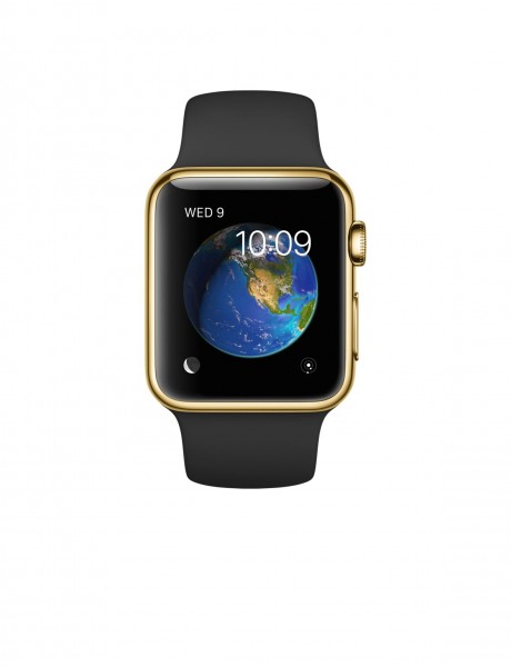 Apple Watch Edition (38 mm) 18 Ayar Sarı Altın Kasa ve Siyah Spor Kordon Akıllı Saat — ürün görseli 2