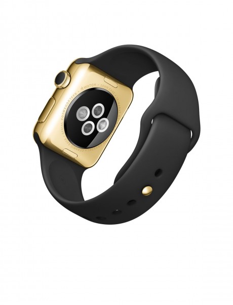 Apple Watch Edition (38 mm) 18 Ayar Sarı Altın Kasa ve Siyah Spor Kordon Akıllı Saat — ürün görseli 5