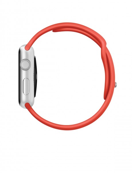 Apple Watch Sport (42 mm) Gümüş Rengi Alüminyum Kasa ve Turuncu Spor Kordon Akıllı Saat — ürün görseli 3