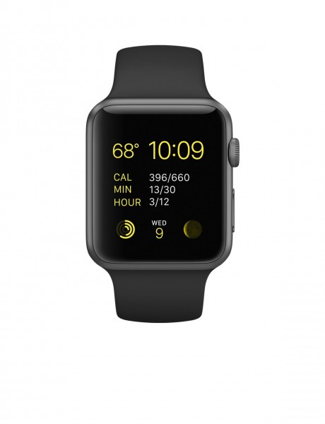 Apple Watch Sport (42 mm) Uzay Grisi Alüminyum Kasa ve Siyah Spor Kordon Akıllı Saat — ürün görseli 2