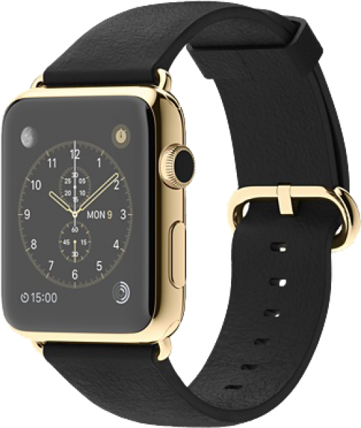Apple Watch Edition (42 mm) 18 Ayar Sarı Altın Kasa ve Klasik Tokalı Siyah Kayış Akıllı Saat — ürün görseli 6