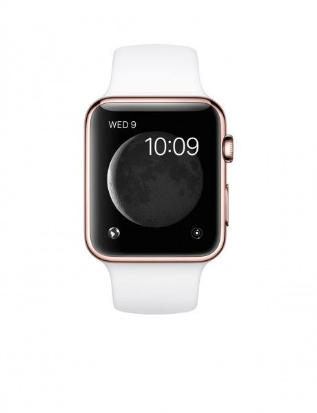 Apple Watch Edition (42 mm) 18 Ayar Roze Altın Kasa ve Beyaz Spor Kordon Akıllı Saat — ürün görseli 2