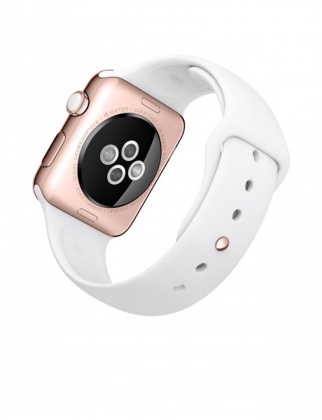 Apple Watch Edition (42 mm) 18 Ayar Roze Altın Kasa ve Beyaz Spor Kordon Akıllı Saat — ürün görseli 5