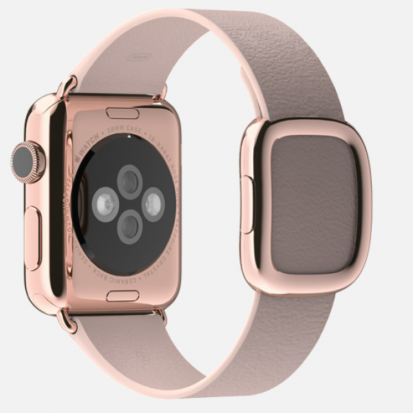 Apple Watch Edition (38 mm) 18 Ayar Roze Altın Kasa ve Modern Tokalı Roze Gri Kayış Akıllı Saat — ürün görseli 8