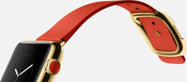 Apple Watch Edition (38 mm) 18 Ayar Sarı Altın Kasa ve Modern Tokalı Parlak Kırmızı Kayış Akıllı Saat — ürün görseli 12