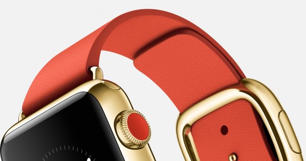 Apple Watch Edition (38 mm) 18 Ayar Sarı Altın Kasa ve Modern Tokalı Parlak Kırmızı Kayış Akıllı Saat — ürün görseli 11