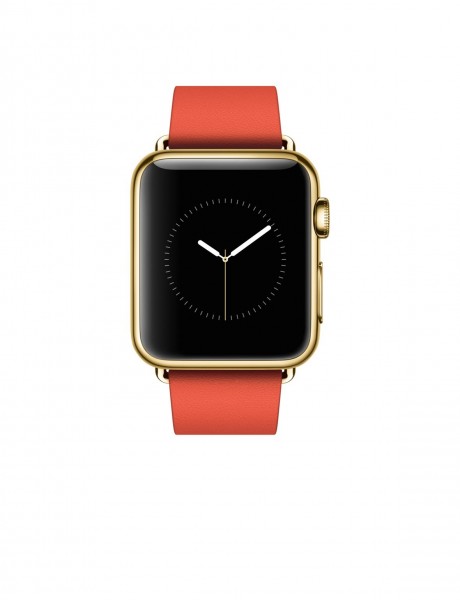 Apple Watch Edition (38 mm) 18 Ayar Sarı Altın Kasa ve Modern Tokalı Parlak Kırmızı Kayış Akıllı Saat — ürün görseli 2